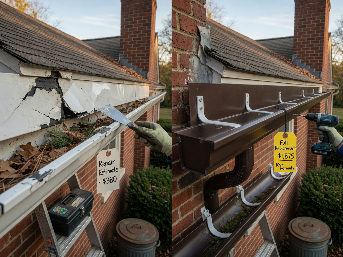 Gutter Repair vs. Gutter Replacement: Which Option Makes Sense?