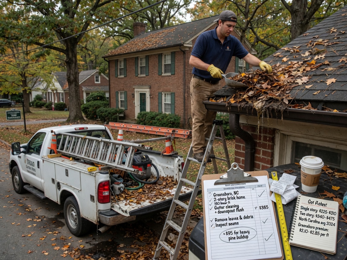 How Much Does Gutter Cleaning Cost in North Carolina? Complete Price Guide