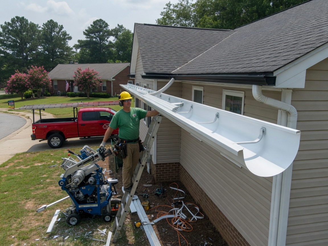 Seamless Gutters in Greensboro